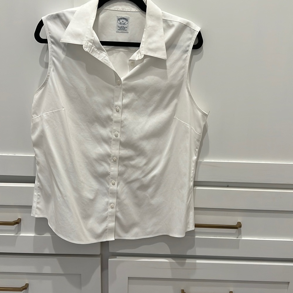 Brooks Brothers sleeveless button down